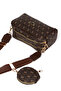 Patterned Cross Strap Shoulder Bag