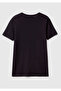 Women's Black Basic Short Sleeve Crew Neck Tshirt - 4