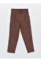 Belted Waist Carrot Cut Women's Trousers