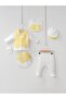 Baby Boy Holiday 5-Piece Cotton Buttoned Bow Tie Top Pants Hat Bib Gloves 0-3 Months