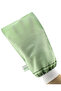Thin Pore Butterfly Green Cuffed Bathroom Bridal Dowry Spa and Bath Washcloth for Sensitive Skin