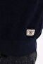İZMİR BOY'S NAVY BLUE CYCLING COLLAR FLAT KNITWEAR SWEATER - 5