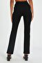 Black High Waist Slit Women's Trousers Mg1651 - 3