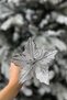 Silver Heirloom Flower 15 Cm Artificial Flower Christmas Pine Tree New Year Decoration Mound Seeds Gray Color - 3