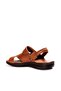 Leather Tan Rubber Sole Classic Men's Sandals TG099521311015 - 5