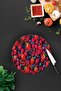 Purple and Red Fruits |   Glass Cutting Board - Glass Cutting Board |   Diameter 32cm - 3