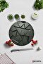 Anthracite Crystal |   Glass Cutting Board - Glass Cutting Board |   Circle Diameter 32cm