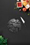 Anthracite Crystal |   Glass Cutting Board - Glass Cutting Board |   Circle Diameter 32cm - 2
