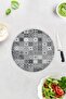 Pencil Drawing |   Glass Cutting Board - Glass Cutting Board |   Circle Diameter 32cm - 2