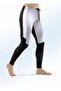 Women's Gray Black Pieced Slim Fit Sweatpants