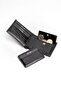 Genuine Leather Black Sports Model Wallet with External Card Holder