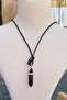 Unisex Black Onix Stone Necklace - 3