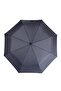 1088Pr Rubber Handle Automatic Umbrella Gray Checkered - 2