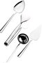 Stainless Steel 4-Piece Serving Tongs Spatula Spoon Ladle Set 18/10