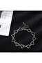 Punk Harajuku Row Heart Choker Necklace 35 Cm - 2