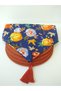 Pumpkin Patterned Runner, 4 Tile Tan Color Plate - 3