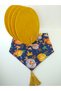 Pumpkin Patterned Runner, 4 Yellow Color Plates - 2