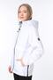 Women's Windbreaker/Raincoat Slit Detailed Seasonal White Sports Jacket - 2