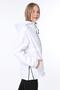 Women's Windbreaker/Raincoat Slit Detailed Seasonal White Sports Jacket - 3