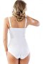 Women's White Laser Cut Slip Length Corset 2821 - 2