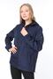 Women's Navy Blue Slit Detailed Seasonal Sports Jacket