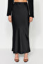 Siyah Balık Kesim Saten Maxi Boy Dokuma Etek TWOAW24ET00358 - 10