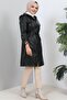 5012 Short Leather Coat Black - 5