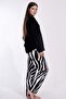 Women's Long Sleeve Welsoft Black Pajamas Set C3T0N3O059 - 3