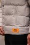 WATER AND COLD PROOF WINTER HOODED WITH POLE INSIDE ORANGE DETAIL BLACK MEN'S WINTER Puffed Coat - 5