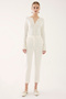 İbbie Slim Fit Ankle Length Tube Leg Ecru Color Women's Trousers