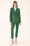 İbbie Slim Fit Ankle Length Tube Leg Emerald Green Color Women's Trousers - 4