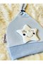 Blue Star Figured Girl Boy Baby Children's Combed Cotton Hat Beanie - 2