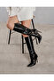 Berthe Black Matte 10 cm Women's Boots, Heeled Boots - 7