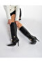 Berthe Black Matte 10 cm Women's Boots, Heeled Boots - 4