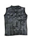 Patchwork Inside Fur-Outside Suede Genuine Leather Vest with Piping Detail - 2