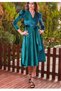 Velvet, Midi Petrol Blue Velvet Dress