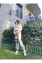 Three Thread Beige Tracksuit Set