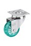 50 Pieces Transparent Green Decorative Furniture Caster with Turntable - 4 Pieces - 3