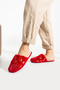 Red Gilded Comfortable Soft Winter Warm Non-Slip Sole Women's Indoor Slippers - 3