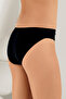 Women's Black Elastic Ribbed Trousers Ribbed Panties MB023 - 2