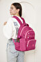 Original Water-Resistant Crinkle Fabric Large Size School Bag with 2 Water Bottle Compartments (Daily, College) - 5