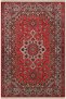 Burgundy Themed Traditional Motif Ethnic Patterned Vintage Decorative Carpet 2470