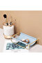 Blue Gold Desktop Organizer