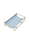 Blue Gold Desktop Organizer - 2
