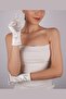Satin Lycra Bridal Gloves 28 cm Dance & Opera Gloves - 3