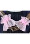 Lavin organza cuff bracelet baby pink