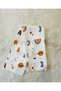 Brown Rainbow Muslin Baby Girl Swaddle Blanket
