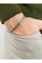Stainless Steel Men's Byzantine Silver Chain Bracelet - 3