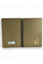 GIPTA PLATINUM PLASTIC COVER SPIRAL 17 * 24 CM 70 GR PAPER 100 YPSTRIPED – GOLD YELLOW - 2