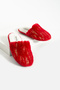Red Gilded Comfortable Soft Winter Warm Non-Slip Sole Women's Indoor Slippers - 4